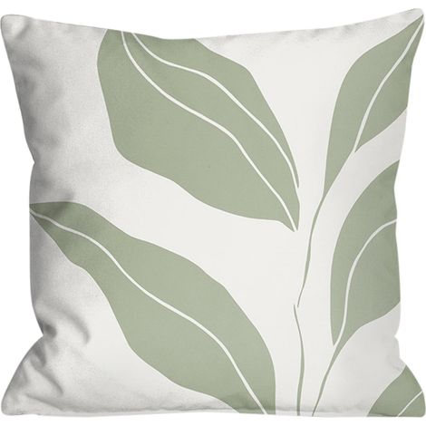 Taie D'oreiller - Lin - 45 x 45 cm - Pour Coussin Carré - Intérieur Et Extérieur - 1 Pièce (1/5)