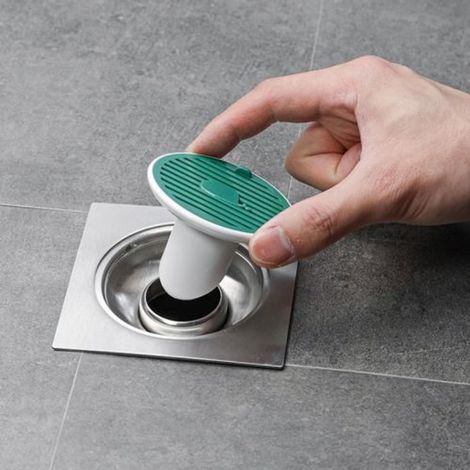 Copertura magnetica per scarico a pavimento con deodorante, 3 cm (verde) (1/5)