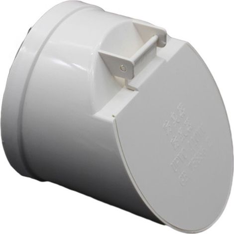 Aceovo PVC-Bodenablauf 50–160 mm mit selbstschließendem Rückschlagventil, 110 mm Abdeckung