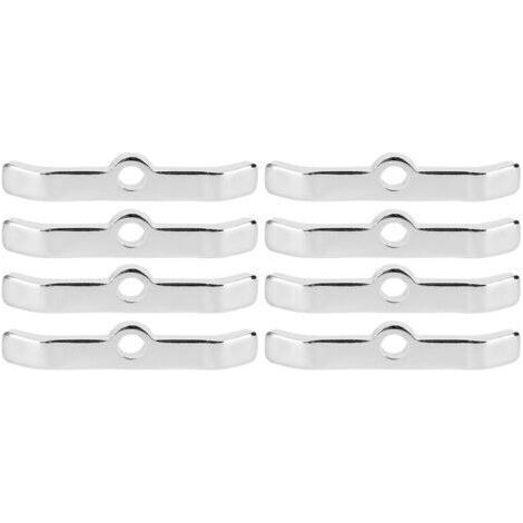 ALLIANDISBarres d'écartement de couvercle de soupape en alliage d'aluminium chromé, finition soignée, lot de 8 pour moteurs de voiture (1/5)