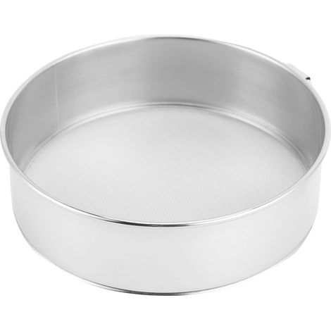 Tamis à farine de 15 cm en acier inoxydable 304 pour la cuisine et le sucre glace, idéal pour la pâtisserie domestique. (1/5)
