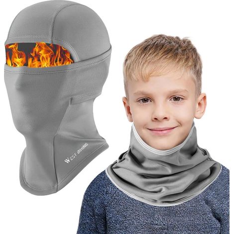 Kinder Sturmhaube Winter Fleece Winddicht Warm Skimaske Radfahren Gesichtsmaske unter Helm (1/5)
