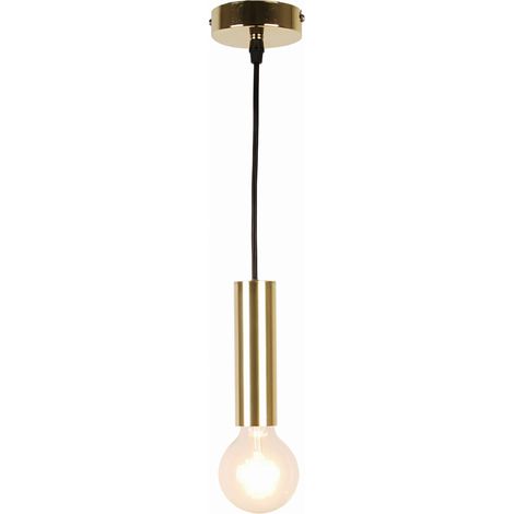 Candellux Dallas lampada a sospensione oro metallo Ø90 E27 (1/2)