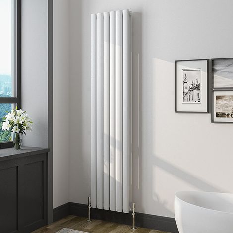 Oval Column Radiator 1600x354mmWhite Vertical Radiator Double Modern Central Heating Radiators