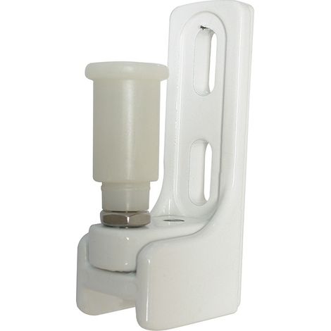 Portac – Support en aluminium pour portail coulissant – Olive de guidage anti-soulèvement – Finition blanche RAL 9016 – Pour terrains accidentés