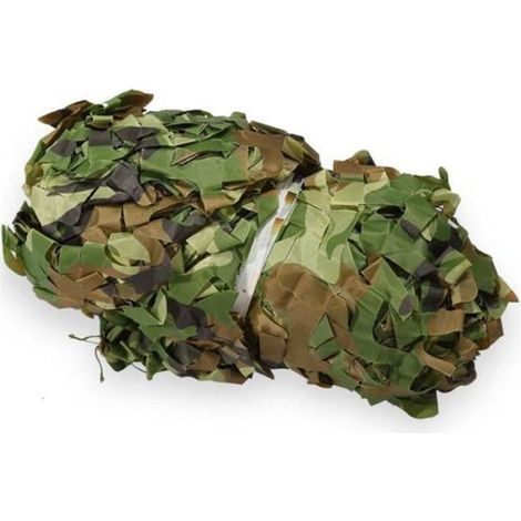 Csparkv – Voile d'ombrage filet camouflage 5x6m – Léger et résistant à l'eau – Revêtement anti-éblouissement – Pour chasse et observation (1/5)
