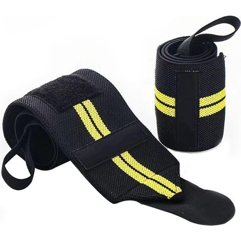 Bande Poignet Musculation - Protège Poignet, Poignet de Force, Support Poignet, Crossfit, Fitness, Femmes et Hommes, 2pcs (1/5)