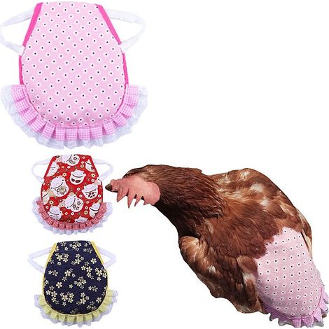 Pcs Chicken Apron Poultry Saddle, Chicken Saddle Hen Chicken Apron for Poultry Hen Wing Back Protector for Poultry Chicken Safety Vests for Small Animals Poultry (1/4)