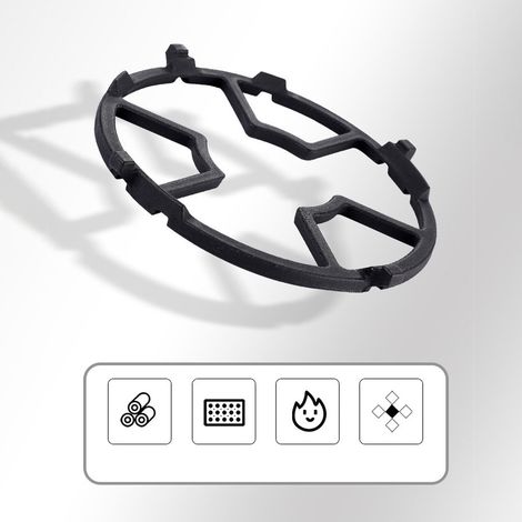 Support à casseroles pour cuisinière à gaz, 5 griffes, 4 griffes, support antidérapant en fonte pour casseroles à lait, accessoires universels pour cuisinières à gaz et petites casseroles à lait. (1/4)