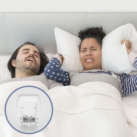 InnovaGoods Anti-Snoring Sleep Aid Nasal Device with Magnetic Silicone Clip for Improved Breathing Ergonomic Innovative Functional Design (1/5)