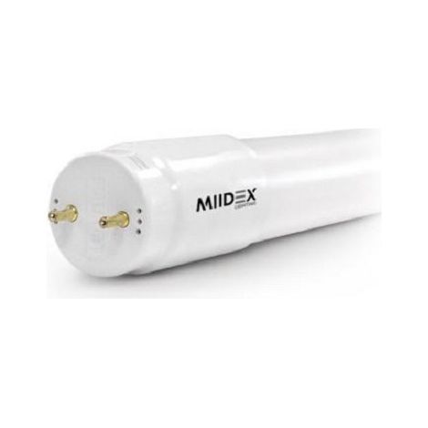 Pack de 10 tubes LED T8 Miidex Lighting 24 W 1500 mm PN même côté 76000