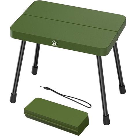 Leichter Klappstuhl – Tragbarer Outdoor-Stuhl – Kleiner Klappstuhl aus Aluminiumlegierung – Grün – Geeignet für Strand, Gartenarbeit, Picknicks, Sportveranstaltungen und Spaziergänge (1/5)