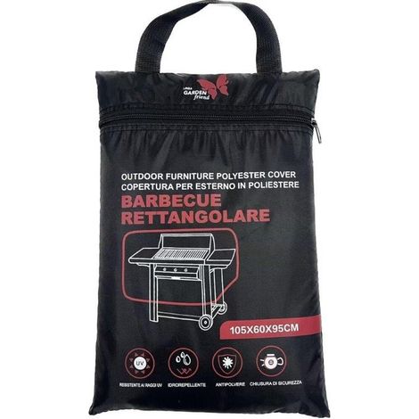 TELO DI COPERTURA BARBECUE RETTANGOLARE 105x60x95cm (1/2)