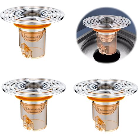 Bonde Cuisine Jardin 3 Pièces 29 59 Clapet Anti Odeur Douche Mm Bouchon Universel Siphon Étanche pour Salle de Bain Buanderie (1/5)