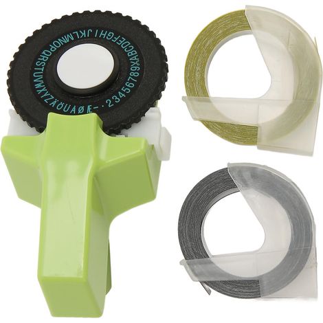 Écologique, facile à utiliser, ergonomique et portable, cette machine à gaufrer les étiquettes est fournie avec un ruban et convient aux loisirs créatifs. (1/5)