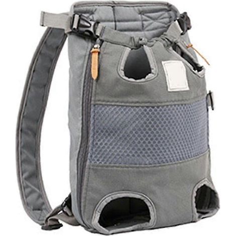 Sac à dos pour animaux de compagnie, porte-chats et chiens à fixation frontale avec pieds réglables pour faciliter le transport. (1/5)