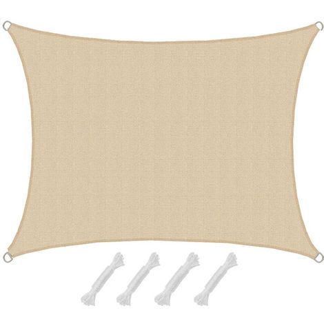 1,5x2 m Voile d'ombrage perméable à l'eau - Toile d'ombrage rectangulaire pour jardin, marque ACKERMAN (1/5)