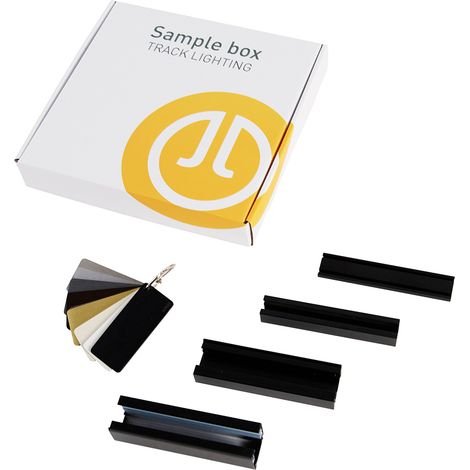 QAZQA Musterbox mit Schienen und Farbmustern