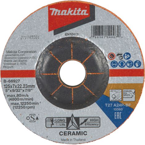 B-66927 Disque à ébarber grain céramique 125, A24P