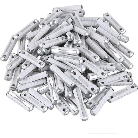 100 fusibles torpilles 8A blancs pour voiture (1/5)