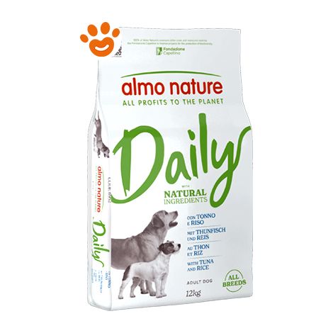 Almo Nature Dog Adult All Breeds Daily Tonno e Riso - Almo Nature Dog Adult All Breeds Daily Tonno e Riso - Sacco Da 12 Kg