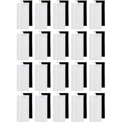 Lot de 20 filtres HEPA de rechange pour aspirateurs robots Eufy RoboVac L35 Hybrid+ / LR30 Hybrid+ (1/5)