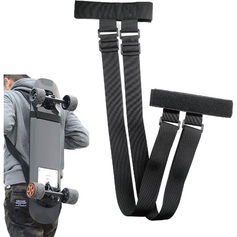 Transport pour épaule Skateboard, Porte-épaule pour Planche à roulettes, Sangle de Transport pour Épaule de Skateboard, Sac à Dos pour Longboard, pour Les Skateboards/Snowboards (1/5)