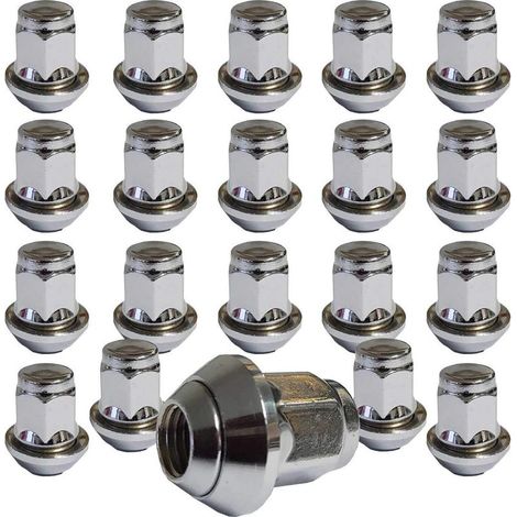 Lablanc – Packung mit 20 M12x1,5 60° konischen Radmuttern für Ford-Aluminiumfelgen – Kompatibel mit verschiedenen Ford-Modellen (1/5)