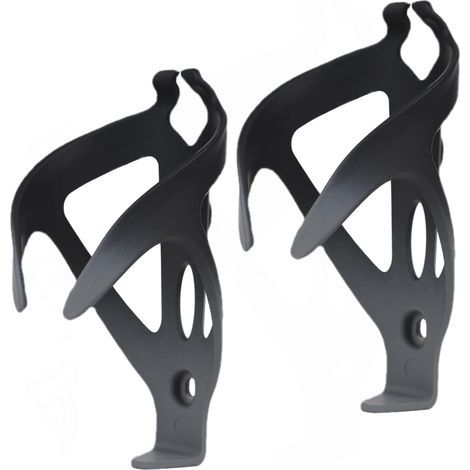 Porte-bidon de vélo, porte-bidon léger et universel, accessoires pour vélos de route, VTT et vélos enfants (lot de 2 noir + gris) (1/5)