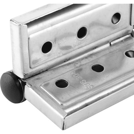 Charnière Automatique à Ressort en Acier Inoxydable - 4 Pièces pour Armoire et Rangement Cabinet (8x4,5cm) (1/5)