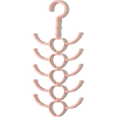 Lot de 10 crochets rotatifs multifonctions 10 branches, organisateur de vêtements en plastique (1/4)