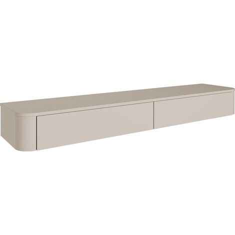 Selsey Luvio Slim – TV-Board hängend, Kaschmirgrau, 175 cm