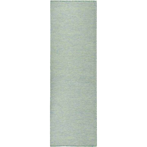 Outdoor-Teppich Flachgewebe 80x250 cm Türkis vidaXL (1/5)