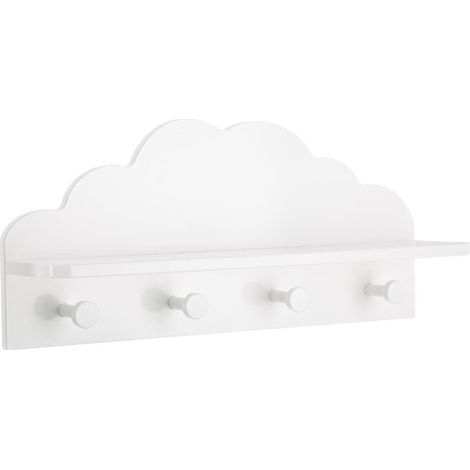 Perchero infantil 'Nuage' - blanco 22 x 48 cm - Atmosphera créateur d'intérieur (1/4)