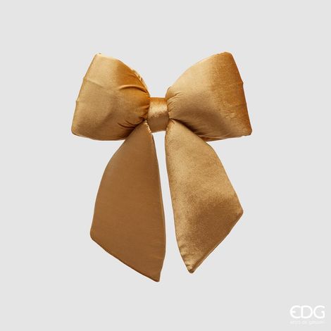 EDG Enzo De Gasperi Fiocco Natale Velluto H 43 Cm L 40 Cm Gold (1/5)