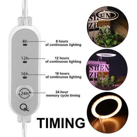 Lampe de Croissance LED Plein Spectre pour Plantes d'Intérieur, Éclairage Horticole pour Légumes et Fleurs (1/5)