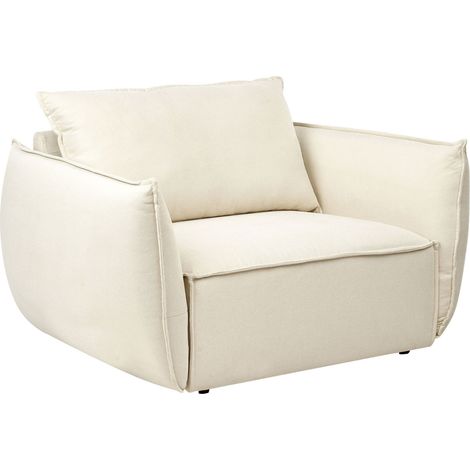 Armchair KUNES Fabric Light Beige