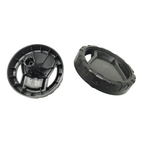 Lot de 2 roues rechange pour nettoyeur haute pression Karcher K2 K3 5.515-298.0 en plastique noir réparation machine jardin - PACK (1/5)
