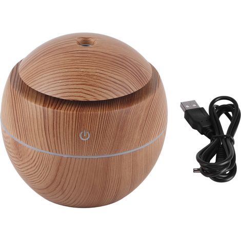 USB Essential LED Touch Aroma Humidificateur ultrasonique Diffuseur d'huile Purificateur d'air Jaune (1/5)
