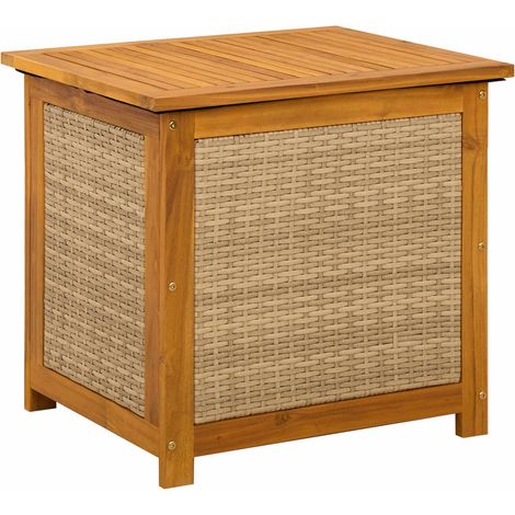 Caja de Almacenamiento para Jardín 185 L 60 x 50 x 56 cm Beige vidaXL (1/5)