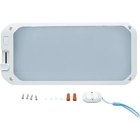 Plafonnier LED pour camping-car, éclairage intérieur pour camping-car, 3 couleurs, intensité variable avec télécommande() (1/4)