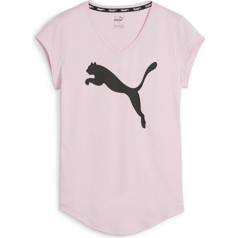 Puma Damen-T-Shirt Train Favorite Heather CAT Lila 52241860 R XS (1/5)