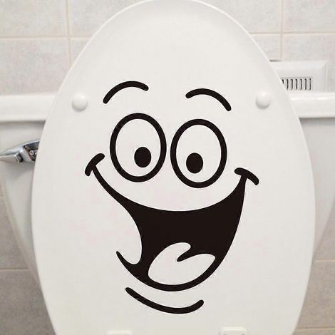 Autocollants 3D pour couvercle de toilettes, muraux, imperméables et amovibles, en PVC, pour salle de bain, toilettes, cuisine, décoration intérieure, bricolage, art mural (1/5)
