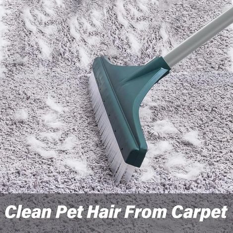 Brosse polyvalente pour gazon synthétique et tapis, râteau extensible en acier inoxydable, outil manuel idéal pour le nettoyage des pelouses artificielles et des terrasses. (1/5)