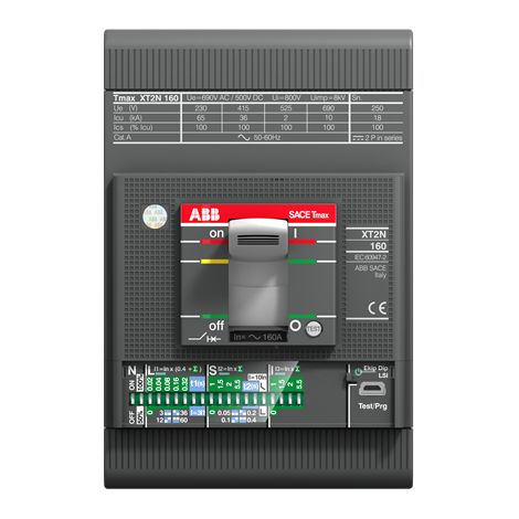 Disjoncteur XT2H 160 EKip M 52A 3P FF 1SDA067888R1 ABB 067888