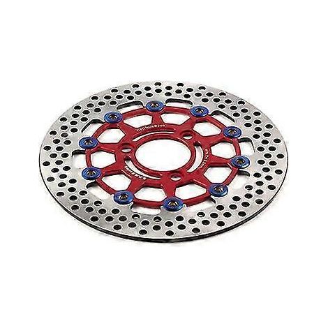 Disque de frein flottant universel pour moto CNC, 3 trous 260 x 70 mm / 5 trous 260 x 60 mm, compatible Honda et Yamaha - Rouge (1/5)
