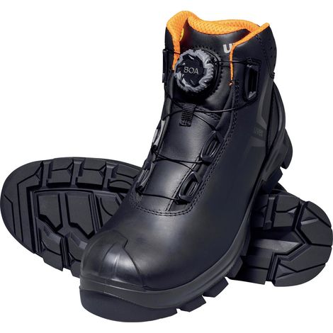 uvex 2 MACSOLE BOA 6532244 Chaussures montantes de sécurité S3 Pointure (EU): 44 noir, orange 1 pair