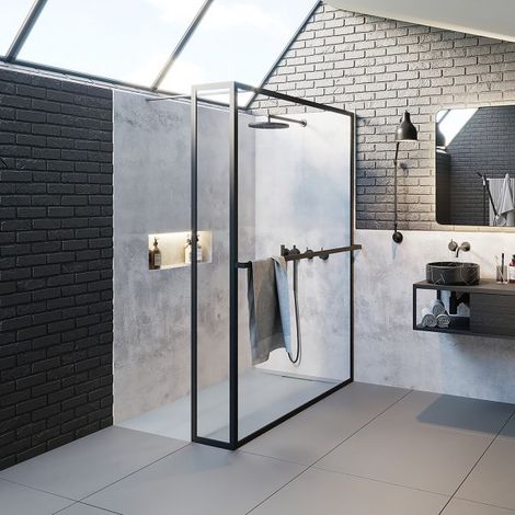 Paroi de douche italienne LUCID 402 RIHO 90x30x200 cm (1/3)