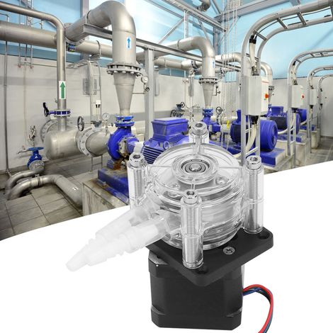 Pompe péristaltique à grand débit 6-30 V avec moteur pas à pas pour tube d'aspiration, idéale pour les aquariums et les laboratoires d'analyse d'eau. (1/5)