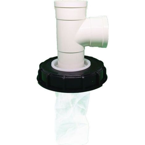 Couvercle de Réservoir IBC avec Filtre en Nylon Lavable pour Réservoir d'eau de Pluie IBC 1000 litres.Filtre À Couvercle IBC Accessoires de Réservoir IBC.Filtre à Eau de Pluie en Nylon (té vertical de (1/5)